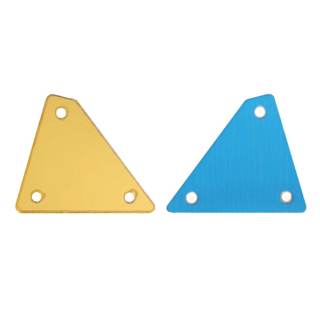 17x21mm Scalene Triangle Sewing Rhinestones 50Pcs (17 Colors) by Yiben