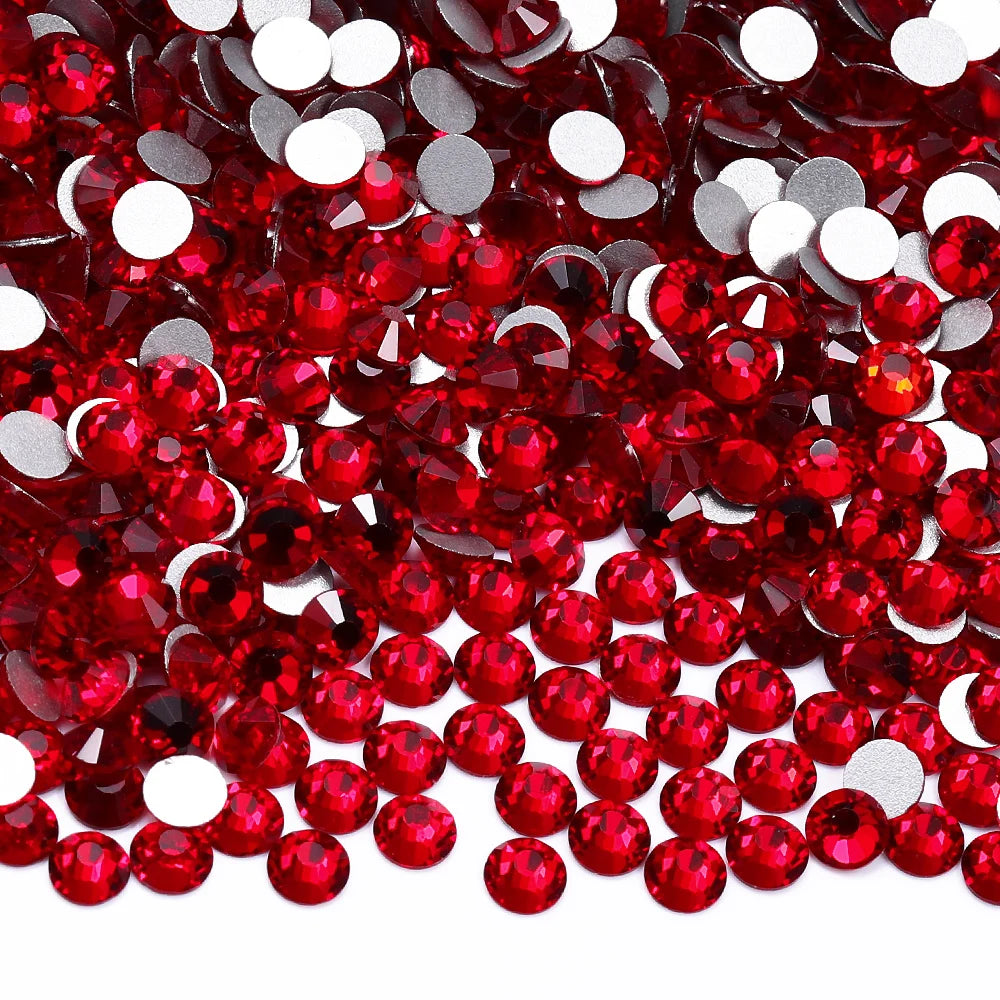Premium Non Hotfix Silver Bottom Rhinestones (SS6-SS10) - High Quality Glass Crystal by Yiben