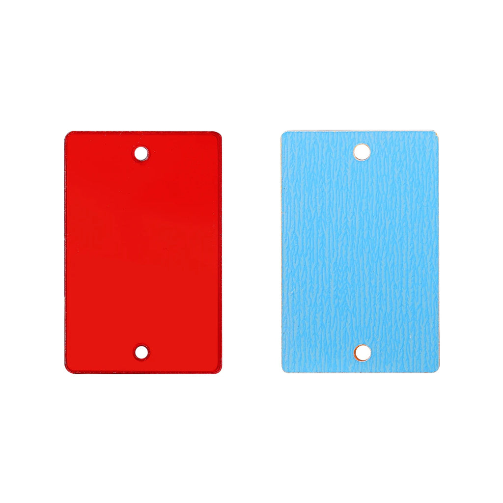 Rectangle Acrylic Rhinestones Sew-On by Yiben (17 Colors, 3 Sizes)