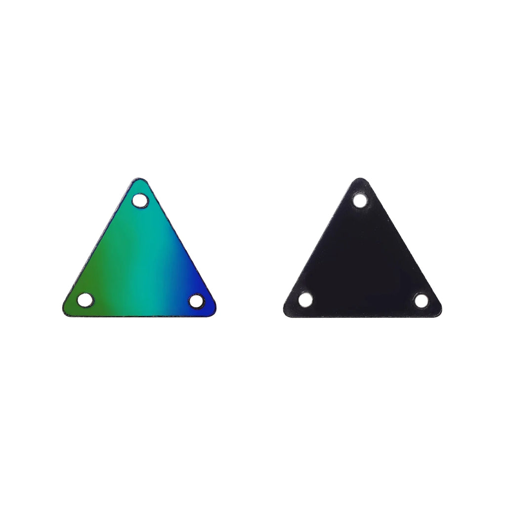 Triangle Acrylic Rhinestones Sew-On by Yiben (17 Colors, 2 Sizes)