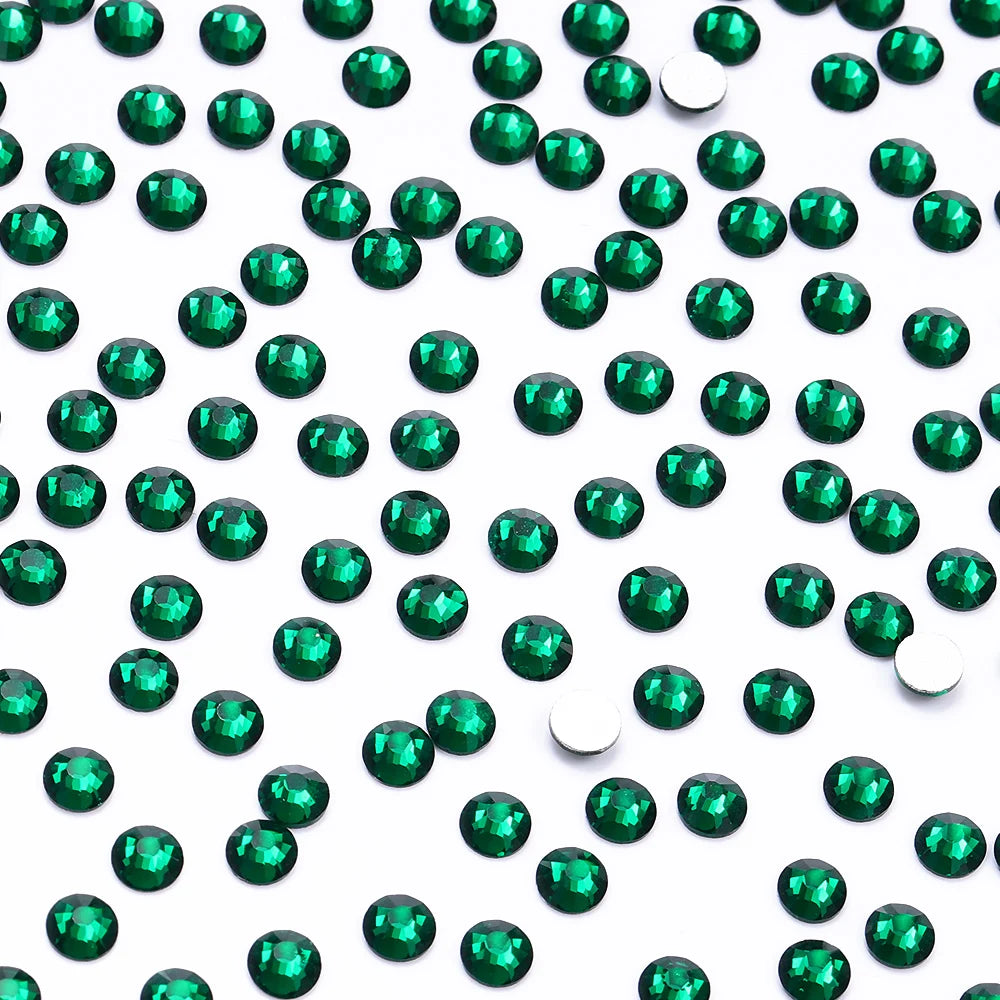 Green/Blue-Based Glass Non Hotfix Rhinestones SS3-SS30 (10 Colors) by Yiben