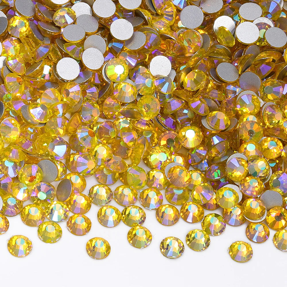 AB Series Silver Bottom Non Hotfix Rhinestones SS20-SS30 (29 Colors) by Yiben