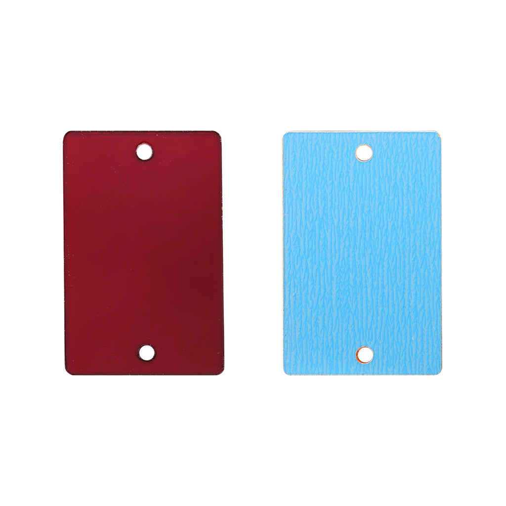 Rectangle Acrylic Rhinestones Sew-On by Yiben (17 Colors, 3 Sizes)