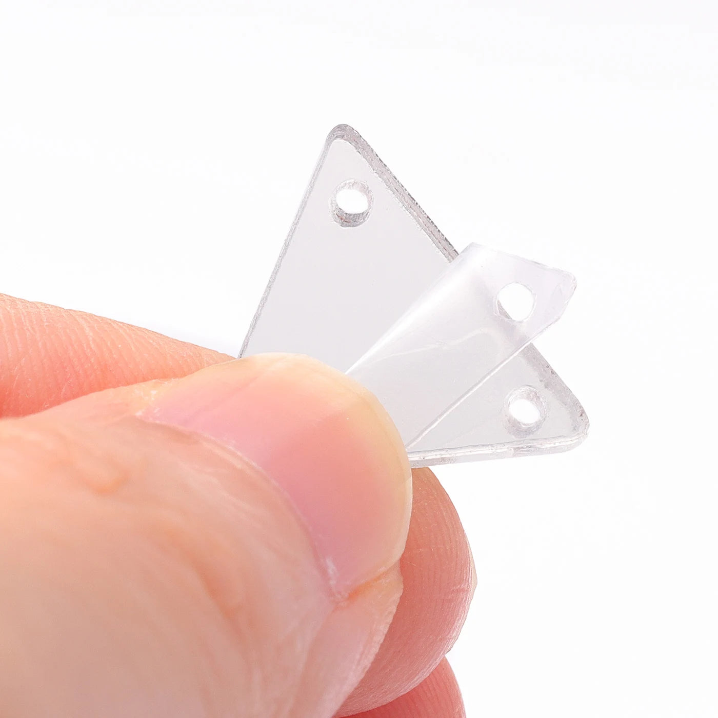 Triangle Acrylic Rhinestones Sew-On by Yiben (17 Colors, 2 Sizes)