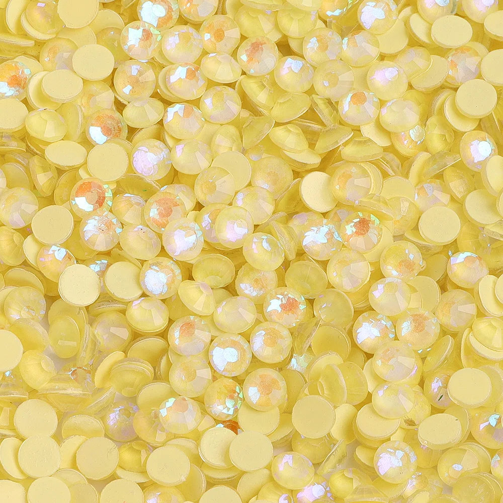 Mocha/Neon Non Hotfix Flatback Glass Rhinestones SS6-SS30 by Yiben