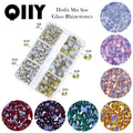 6 Boxed Hotfix Rhinestones SS6-SS30 Mix Size 32 Colors by Yiben