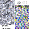 White Hotfix Rhinestones Glass SS3-SS50 by Yiben (2 Colors)