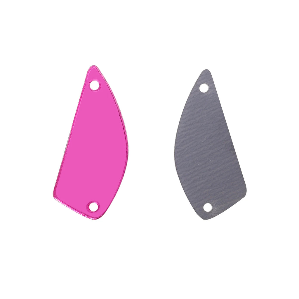 Fan Shaped Acrylic Rhinestones Sew-On by Yiben (17 Colors, 11x25mm)