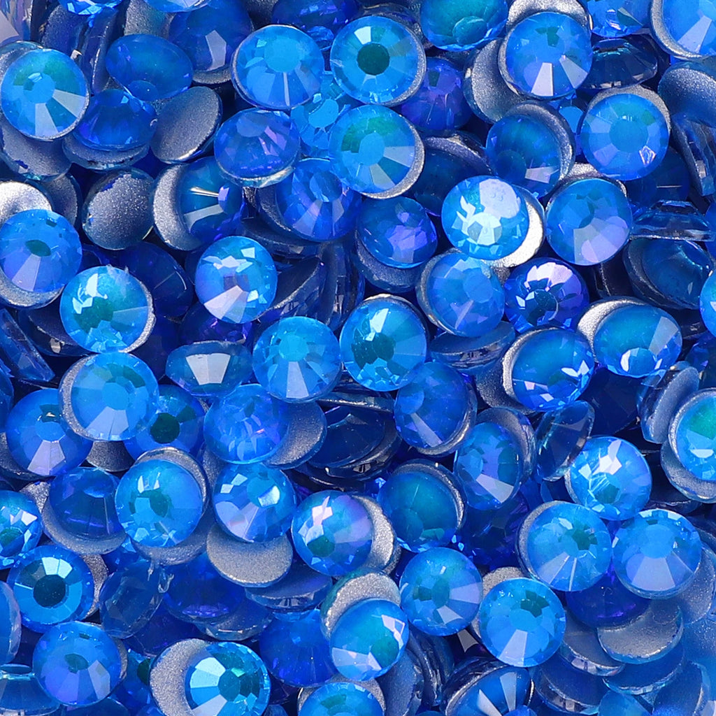 SS6-SS30 Silver Bottom Flashing Series Non-Hotfix Rhinestones by Yiben (12 Colors)