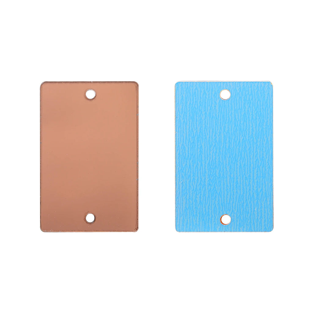 Rectangle Acrylic Rhinestones Sew-On by Yiben (17 Colors, 3 Sizes)