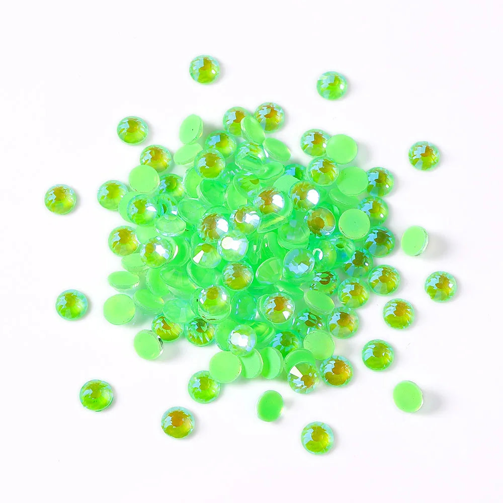 Mocha Neon Non Hotfix Flatback Glass Rhinestones SS20-SS30 (27 Colors) by Yiben