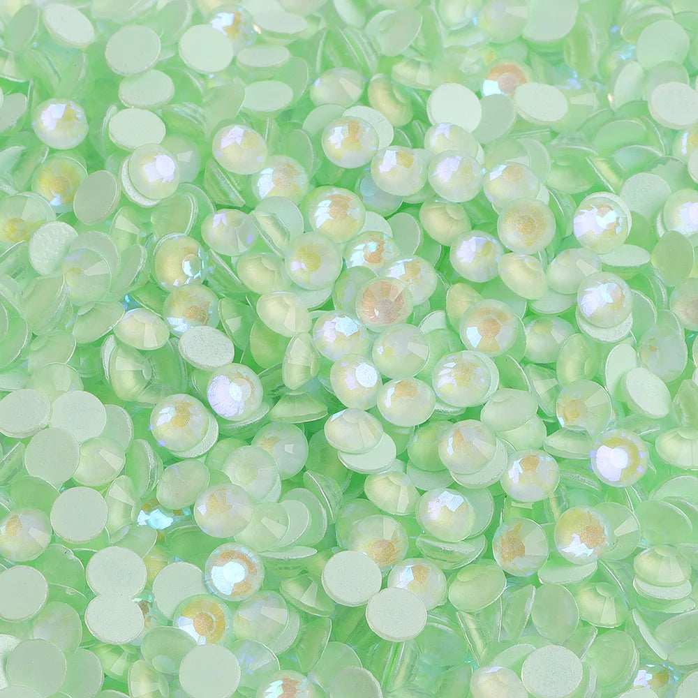 Mocha/Neon Non Hotfix Flatback Glass Rhinestones SS6-SS30 by Yiben