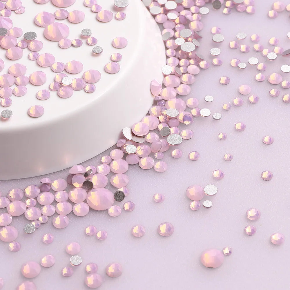 SS3-SS20 Mix Size Gold Flatback Non-Hotfix Rhinestones by Yiben (33 Colors)