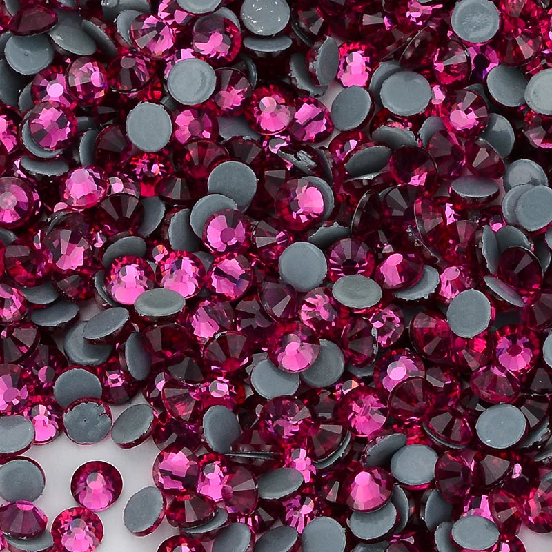 Red Series Glass Hotfix Rhinestones SS6-SS30 (12 Colors) by Yiben