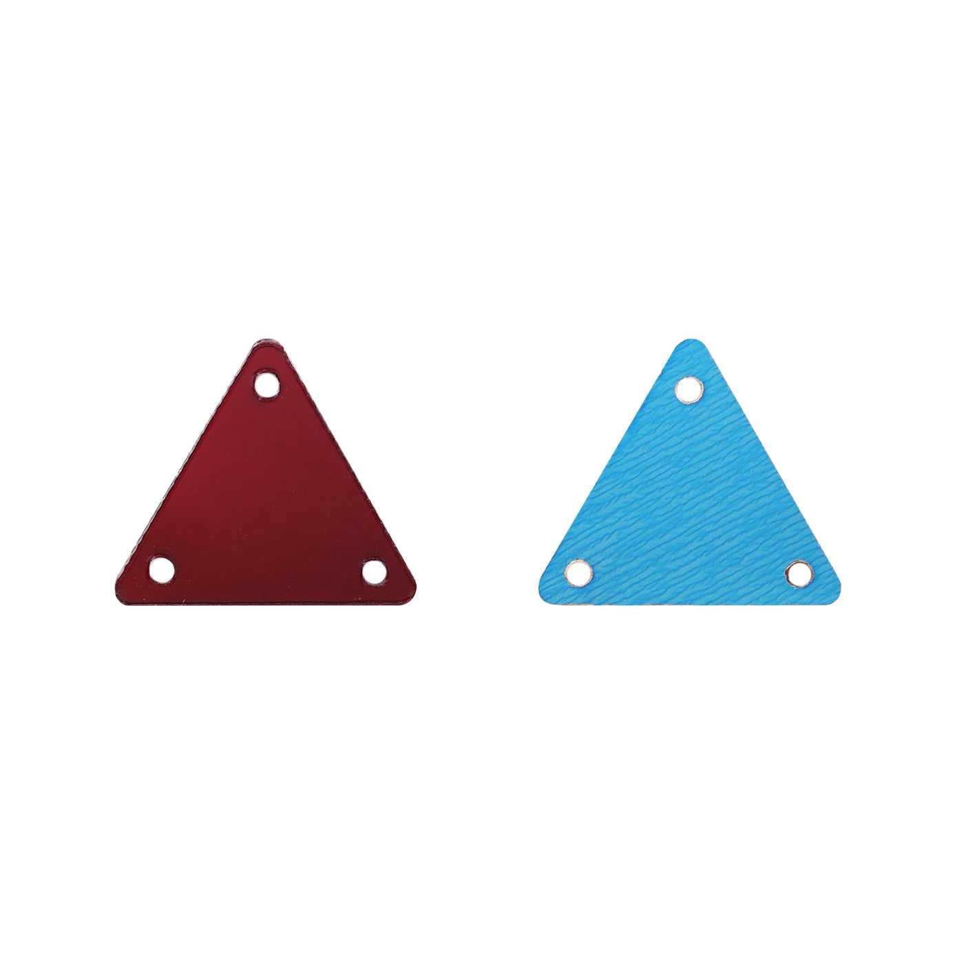 Triangle Acrylic Rhinestones Sew-On by Yiben (17 Colors, 2 Sizes)