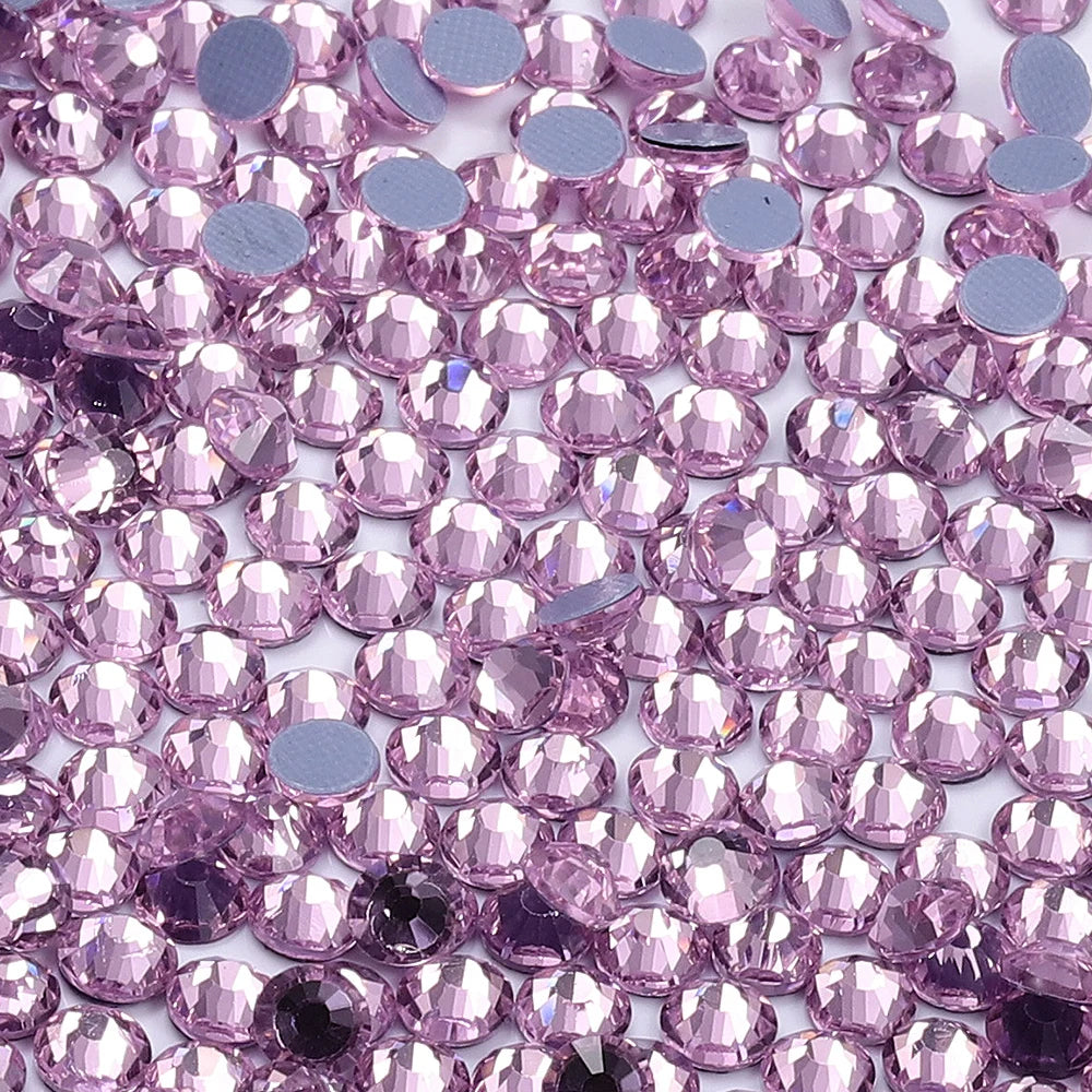SS6-SS20 Hotfix Glass Round Rhinestones by Yiben (12 AB Colors, Part 3/3)