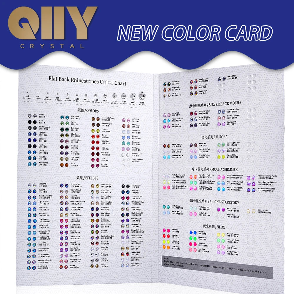 Shiny Crystal & CrystalAB Glass Rhinestones SS6-SS30 by Yiben