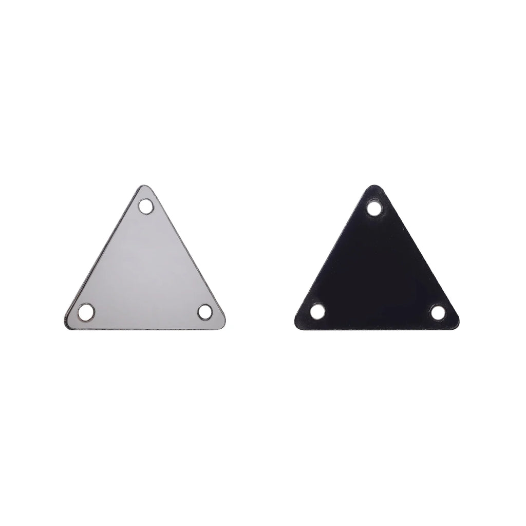 Triangle Acrylic Rhinestones Sew-On by Yiben (17 Colors, 2 Sizes)