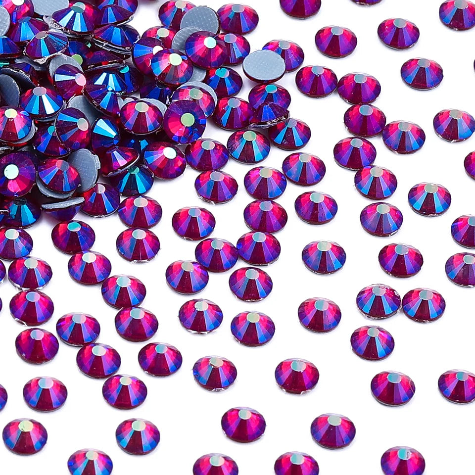 Dazzling AB Series Hotfix Rhinestones SS30 (30 Colors) by Yiben