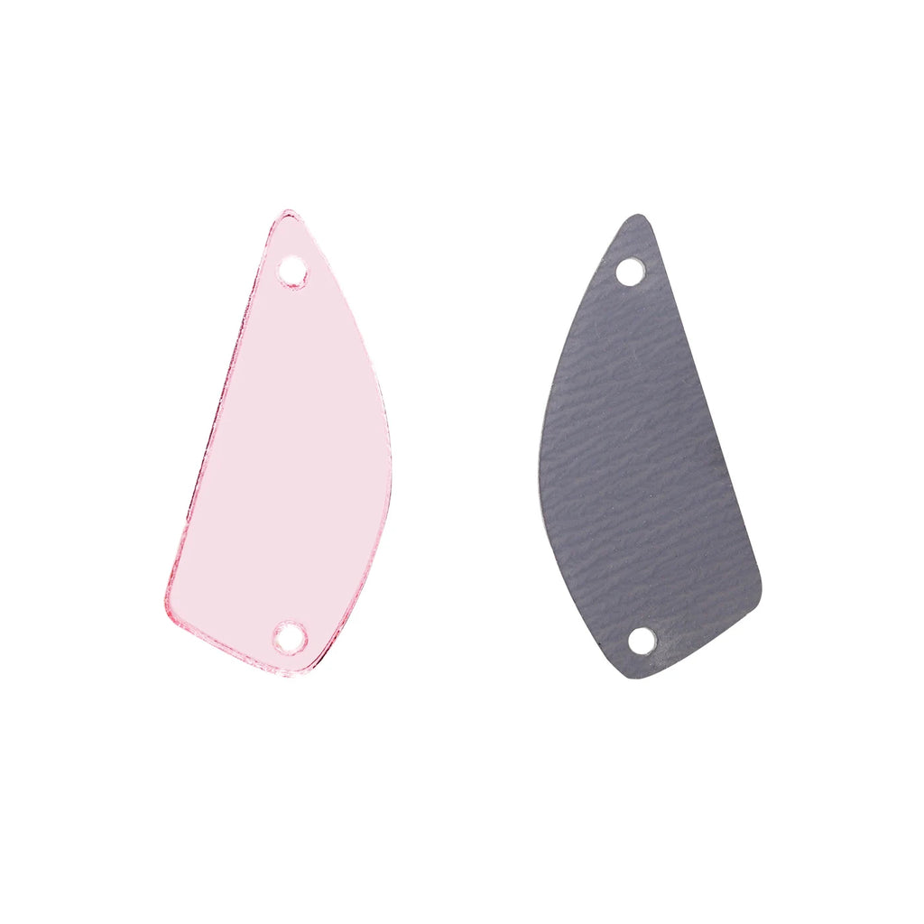 Fan Shaped Acrylic Rhinestones Sew-On by Yiben (17 Colors, 11x25mm)