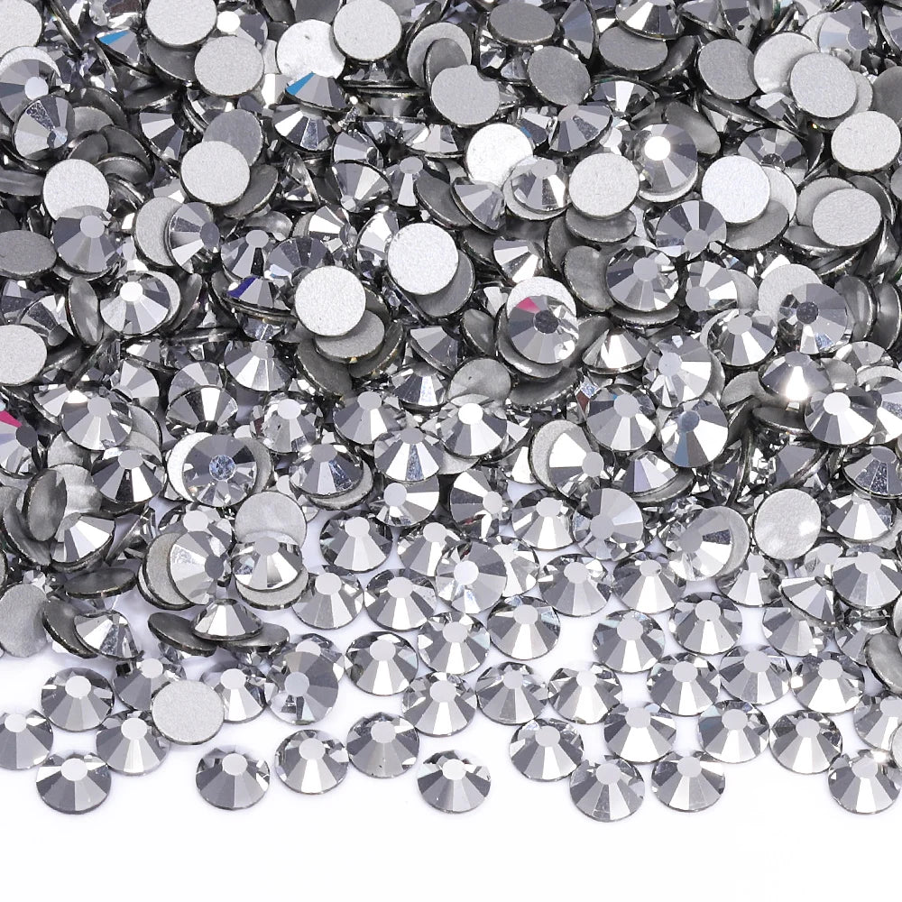 Various Size Glass Flatback Rhinestones SS16-SS20 (36 Colors) by Yiben
