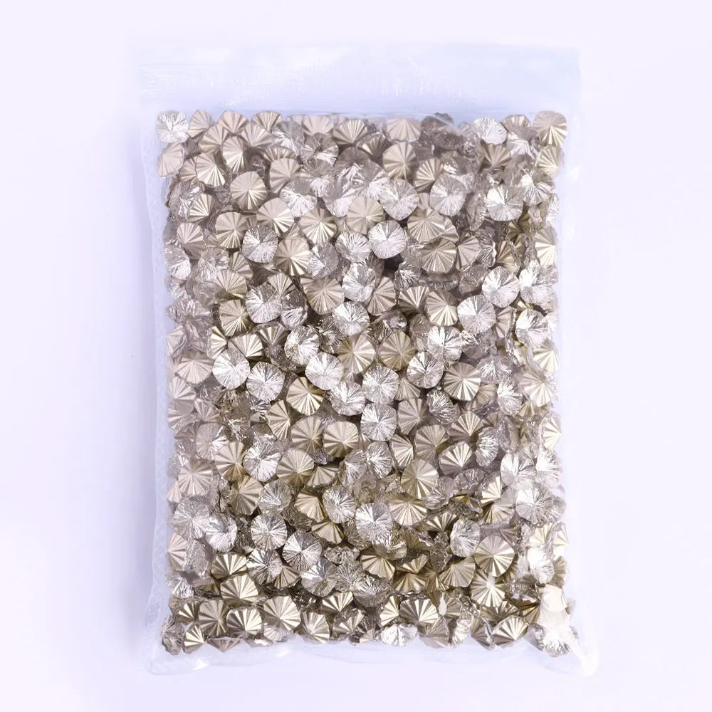 Various Shaped Glass Golden Bottom Crystal Millennium Rhinestones 100Pcs 16 Colors by Yiben