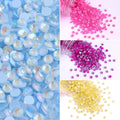 Mocha/Neon Non Hotfix Flatback Glass Rhinestones SS6-SS30 by Yiben