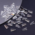 Trapezoid Cubic Zirconia Stones Pointed Bottom 100Pcs Crystal by Yiben