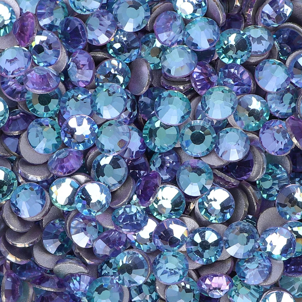 Blue Fairy Non Hotfix Rhinestones Flatback Crystals SS3-SS30 by Yiben