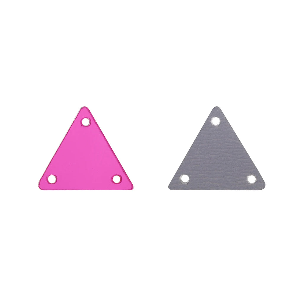Triangle Acrylic Rhinestones Sew-On by Yiben (17 Colors, 2 Sizes)
