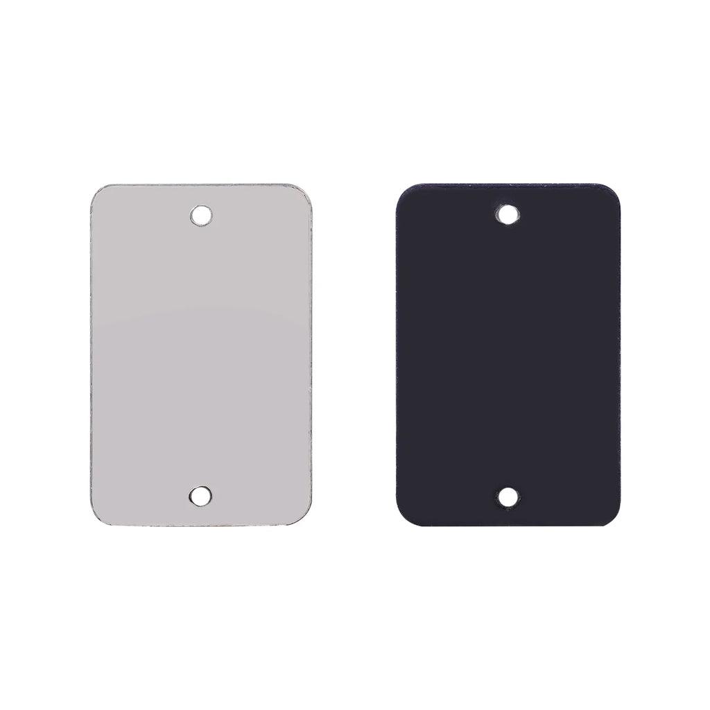 Rectangle Acrylic Rhinestones Sew-On by Yiben (17 Colors, 3 Sizes)