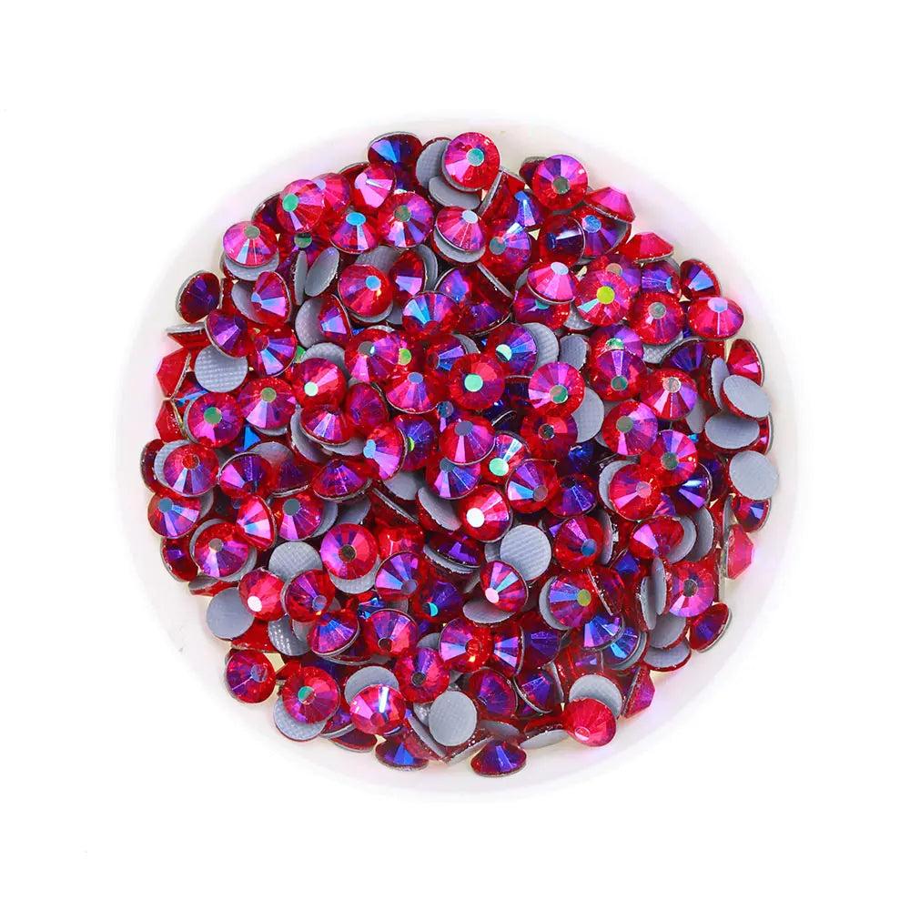 Glass Hotfix Rhinestones AB Series SS12-SS20 (30 Colors) by Yiben