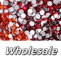 Red Series Glass Non Hotfix Rhinestones SS6-SS60 (Orange, Siam, Dark Siam) by Yiben