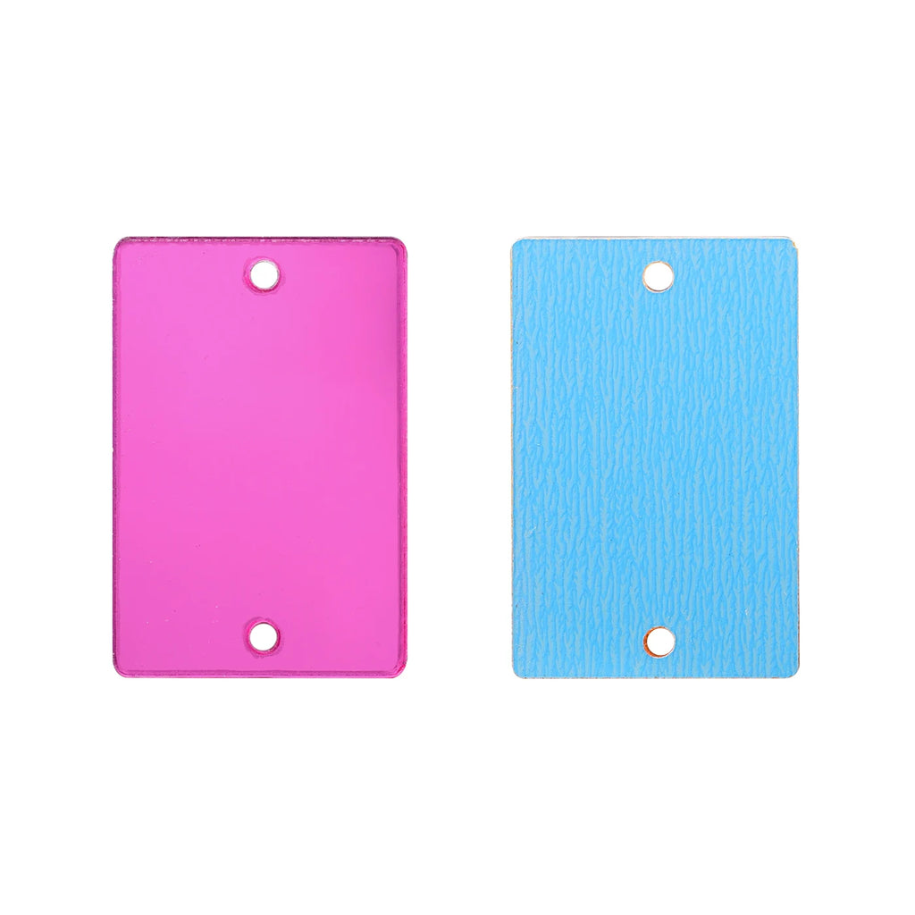 Rectangle Acrylic Rhinestones Sew-On by Yiben (17 Colors, 3 Sizes)