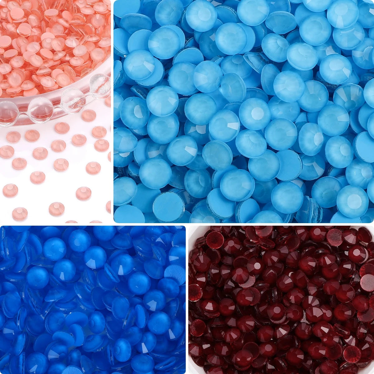 SS6-SS30 Mocha Neon Non-Hotfix Rhinestones by Yiben (12 Colors)