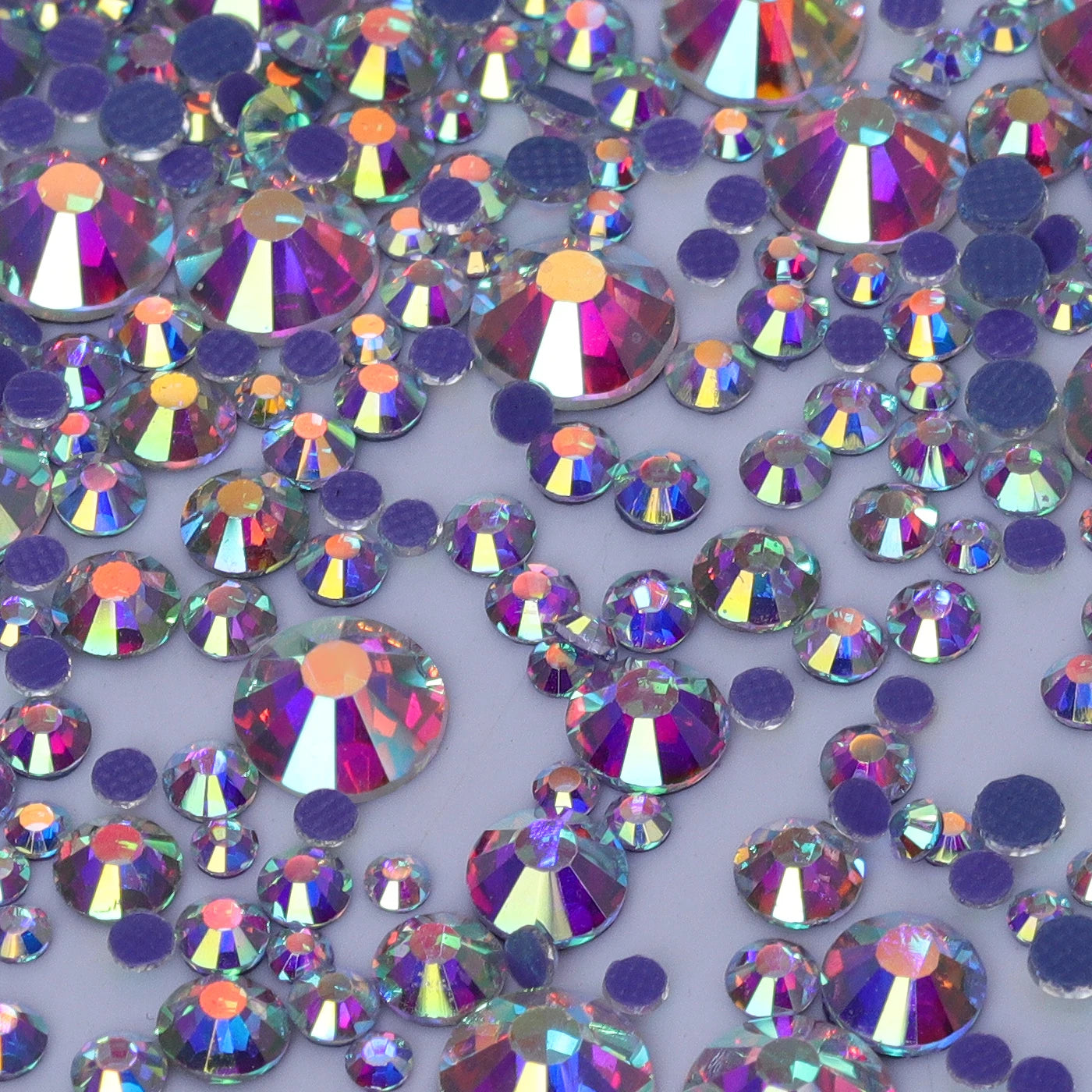 Mixed Size Top Quality Glass Hotfix Rhinestones SS6-SS30 (34 Colors) by Yiben