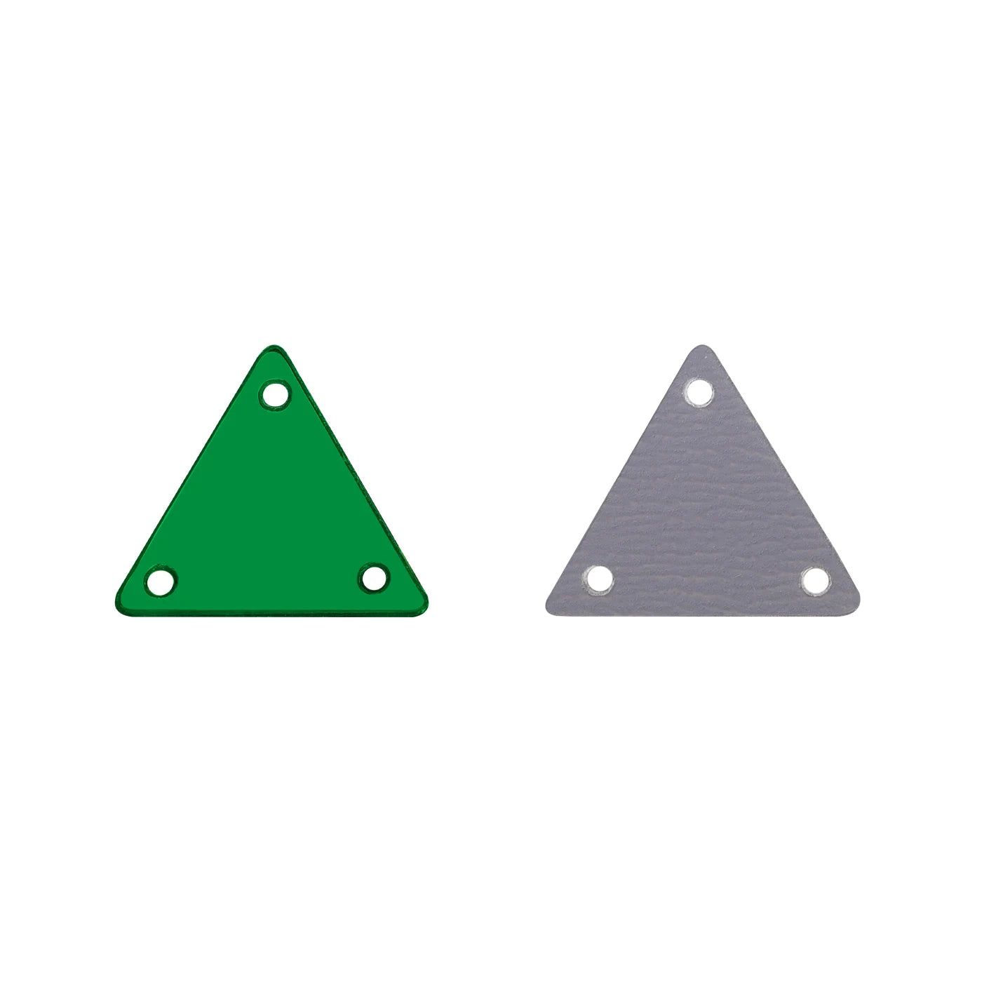 Triangle Acrylic Rhinestones Sew-On by Yiben (17 Colors, 2 Sizes)