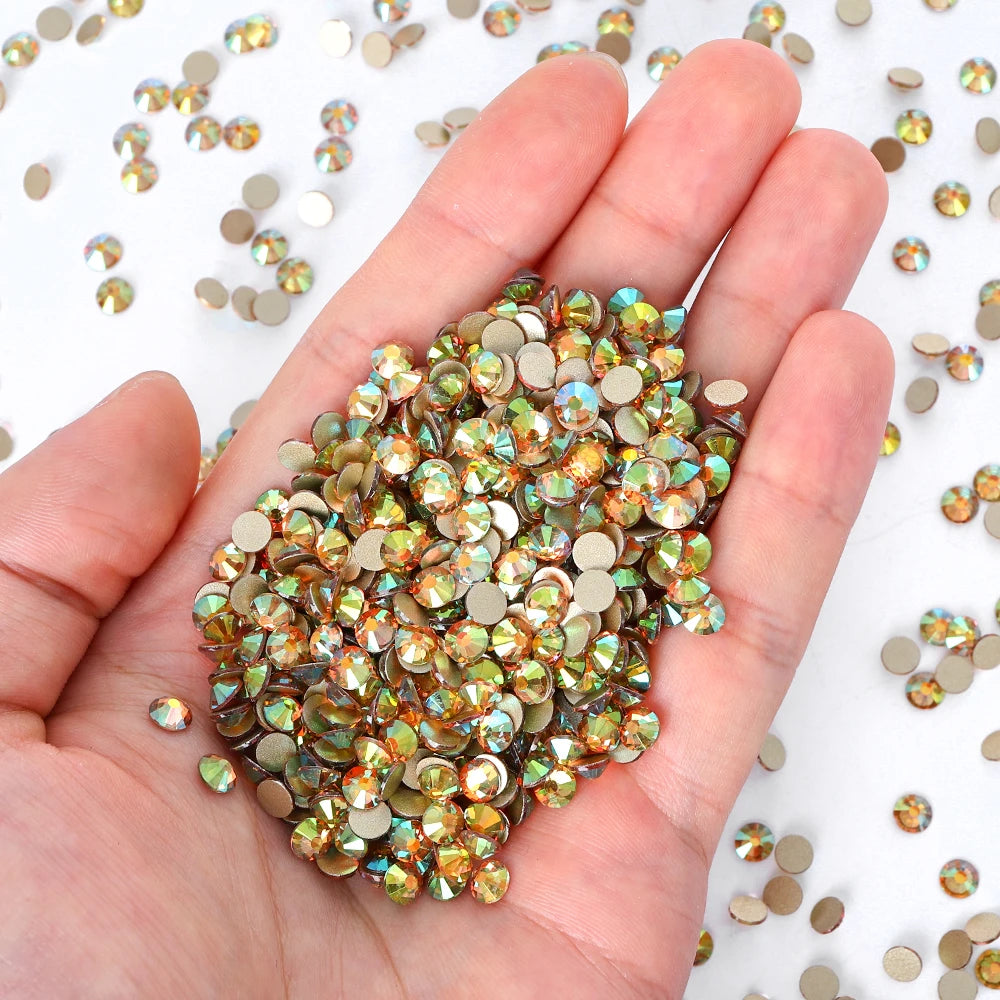 Ghost Light Glass Rhinestones SS4-SS30 Non Hotfix by Yiben