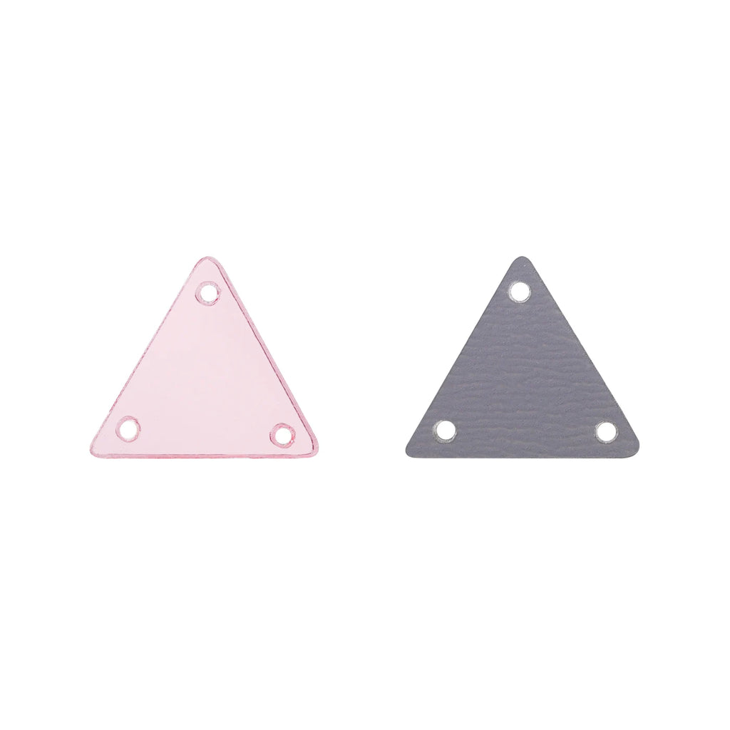 Triangle Acrylic Rhinestones Sew-On by Yiben (17 Colors, 2 Sizes)