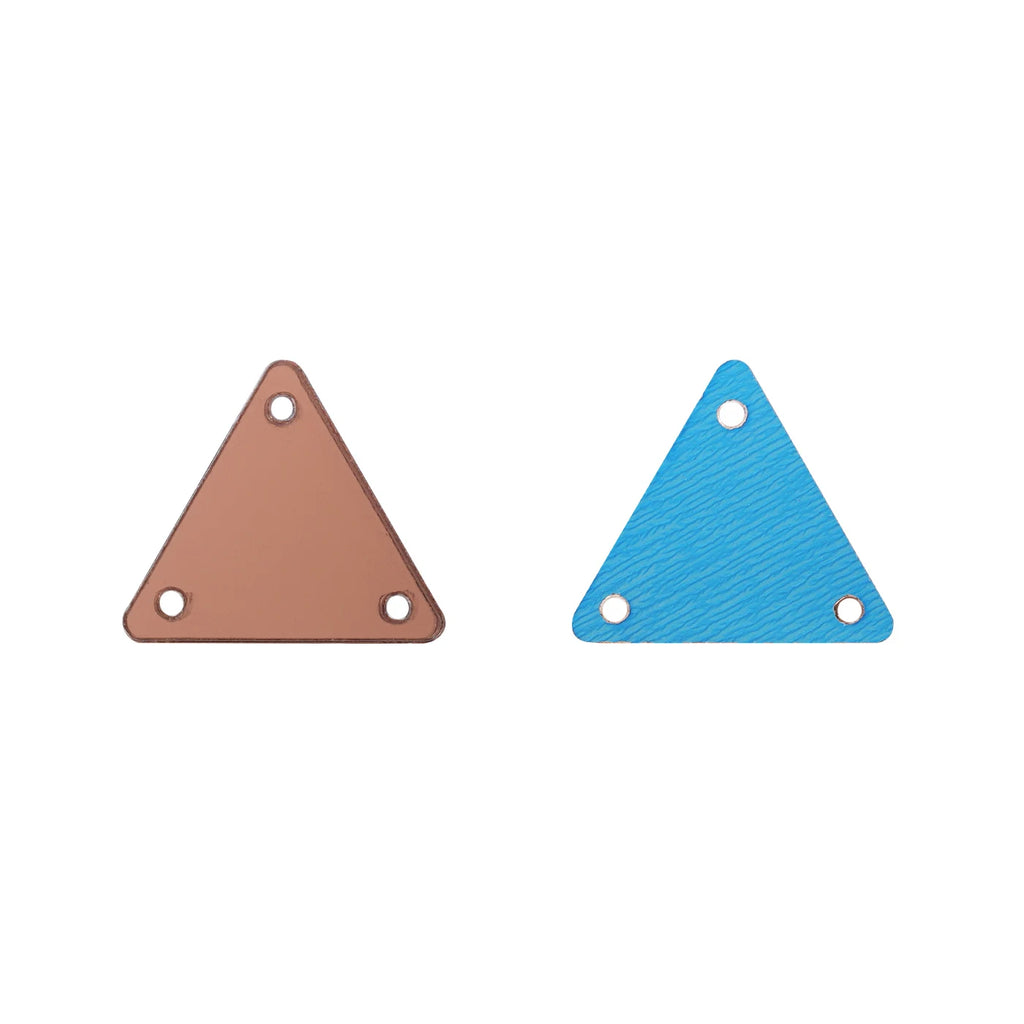 Triangle Acrylic Rhinestones Sew-On by Yiben (17 Colors, 2 Sizes)