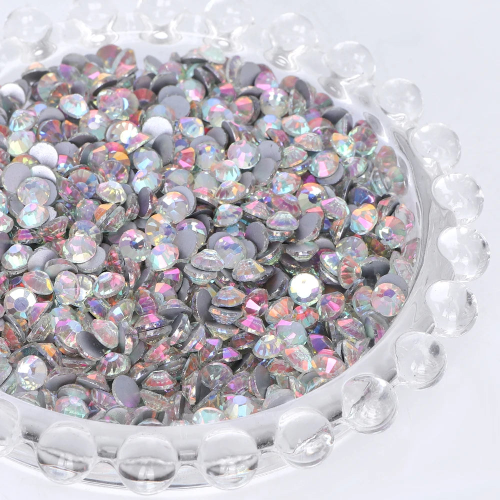SS6-SS30 Flatback Crystal Round Rhinestones by Yiben (7 Colors)
