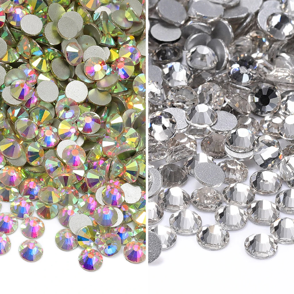 Rectangle Acrylic Rhinestones Sew-On by Yiben (17 Colors, 3 Sizes)