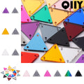 Triangle Acrylic Rhinestones Sew-On by Yiben (17 Colors, 2 Sizes)