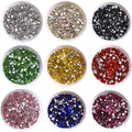 3000Pcs Mix Size Flatbase Glass Rhinestones Non Hotfix Crystal by Yiben
