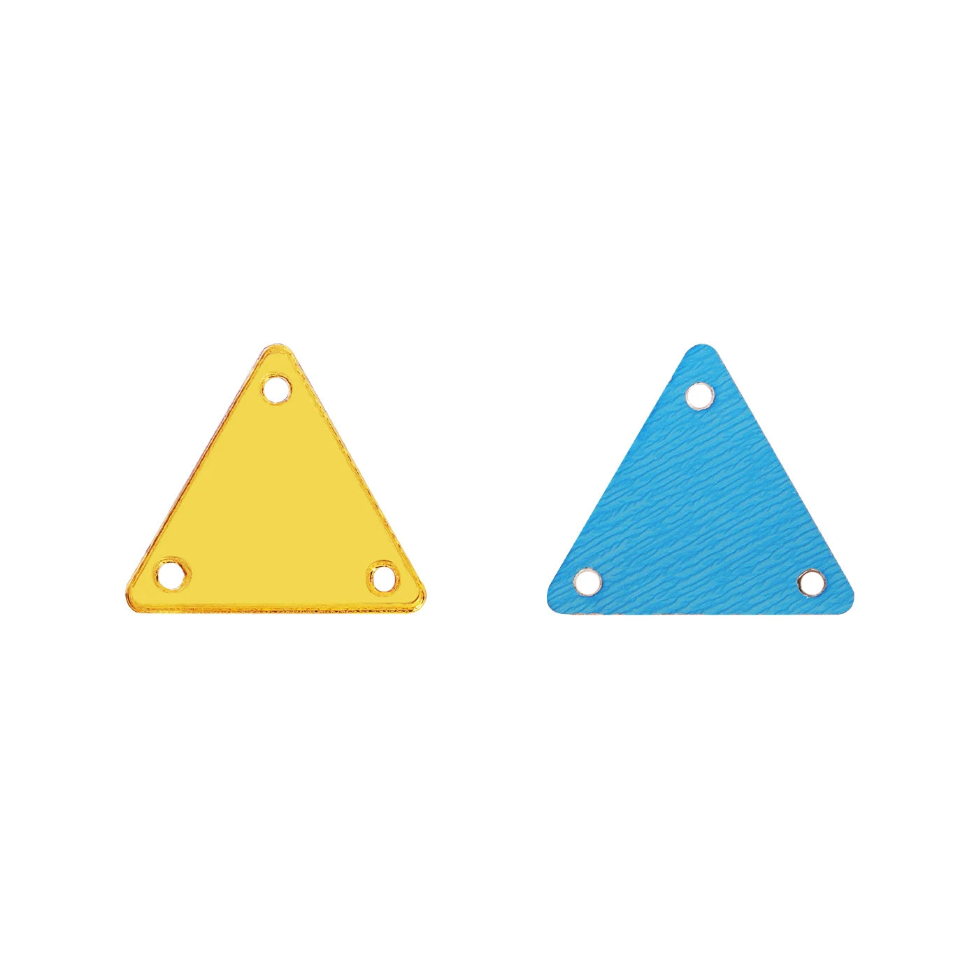 Triangle Acrylic Rhinestones Sew-On by Yiben (17 Colors, 2 Sizes)