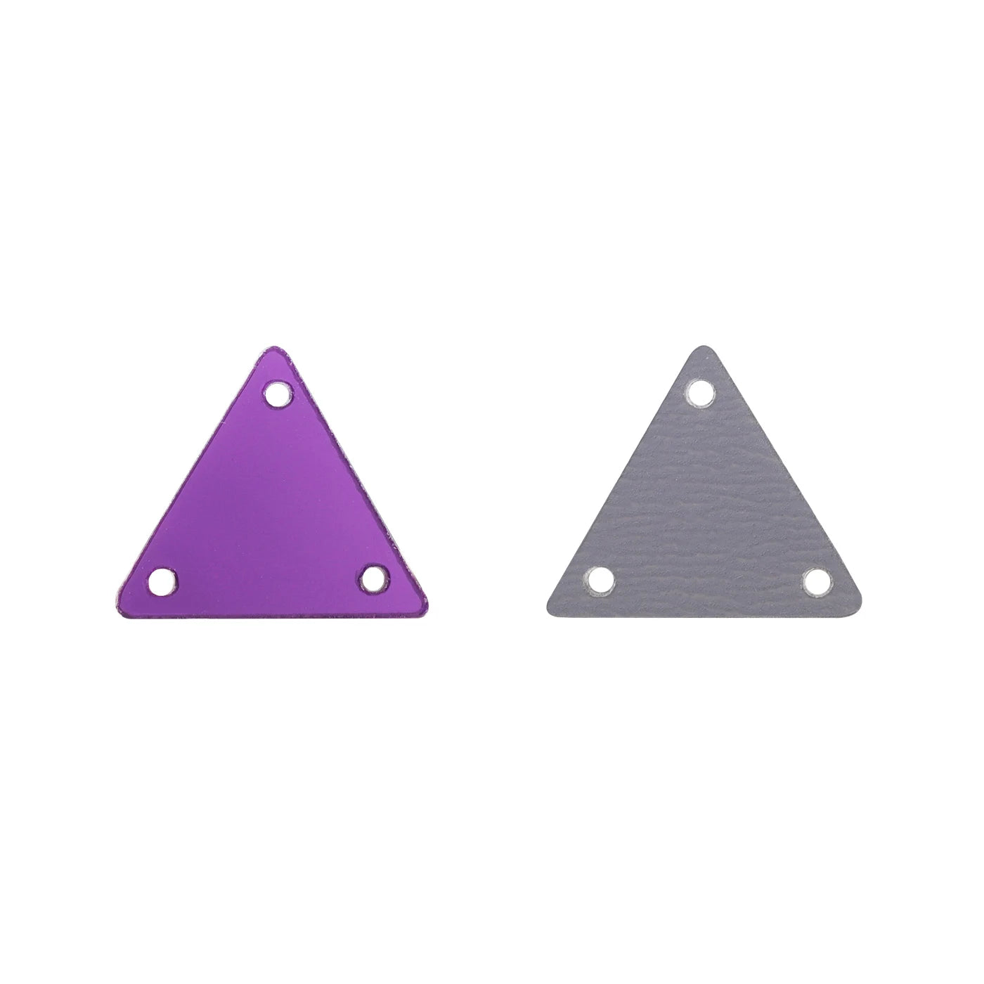 Triangle Acrylic Rhinestones Sew-On by Yiben (17 Colors, 2 Sizes)