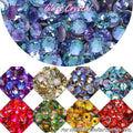 Blue Fairy Non Hotfix Rhinestones Flatback Crystals SS3-SS30 by Yiben