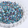 SS6-SS30 High-Shine Champagne Aquamarine Non-Hotfix Flat Rhinestones by Yiben