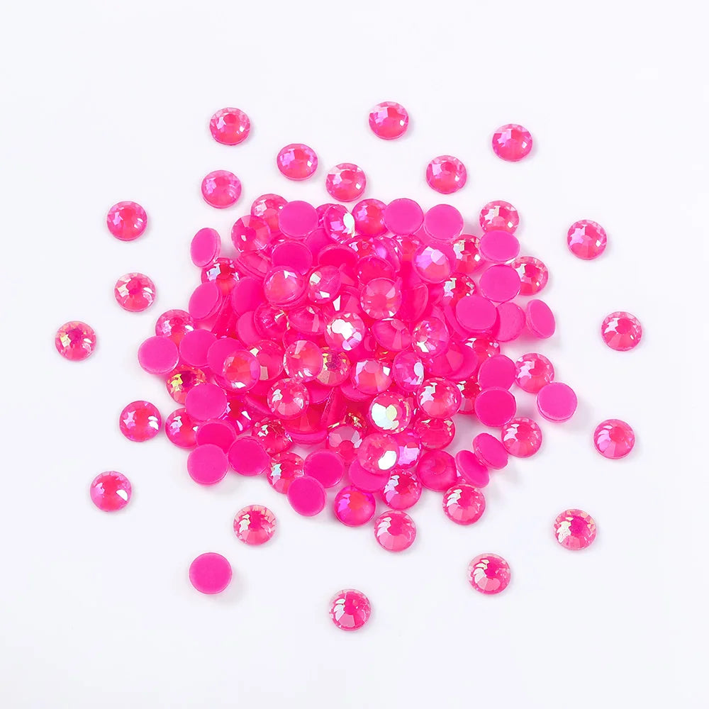 Mocha Neon Non Hotfix Flatback Glass Rhinestones SS6-SS10 (27 Colors) by Yiben