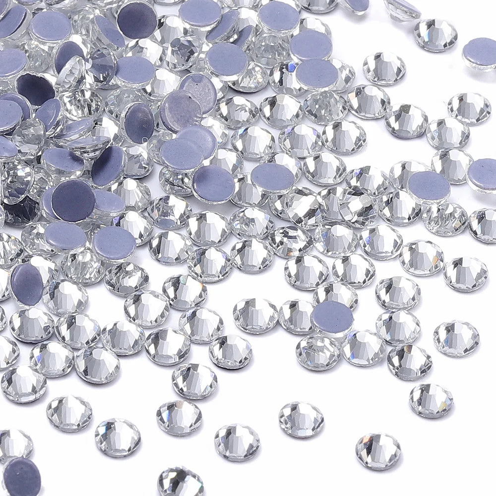 Shiny Crystal & CrystalAB Glass Rhinestones SS6-SS30 by Yiben